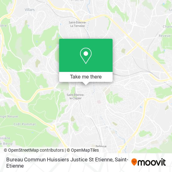 Bureau Commun Huissiers Justice St Etienne map
