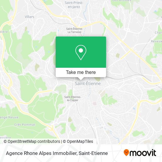 Mapa Agence Rhone Alpes Immobilier
