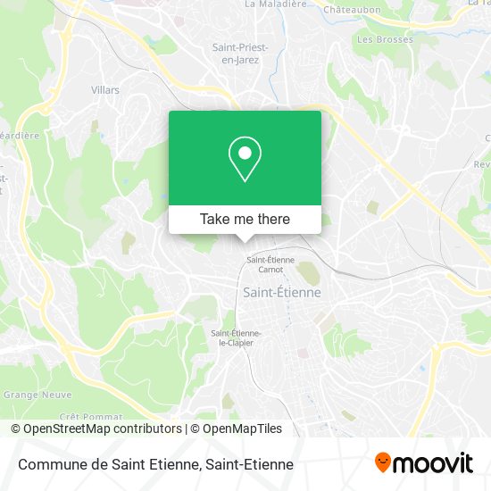 Mapa Commune de Saint Etienne