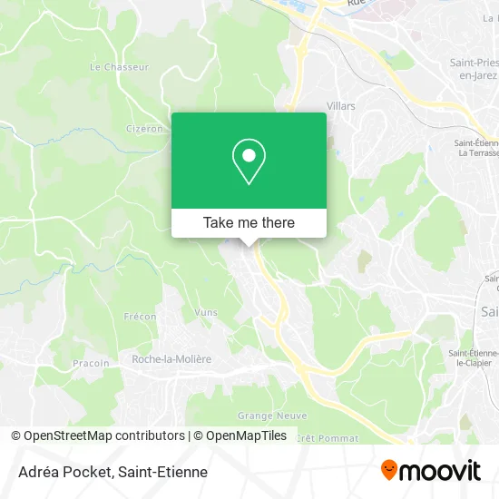 Adréa Pocket map
