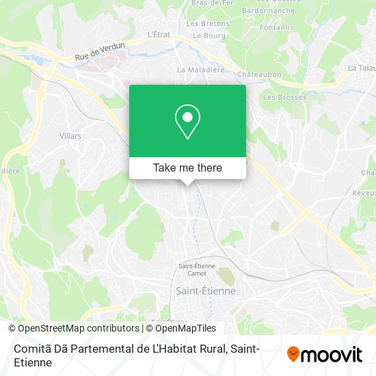 Comitã Dã Partemental de L'Habitat Rural map