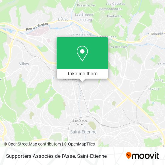 Supporters Associés de l'Asse map