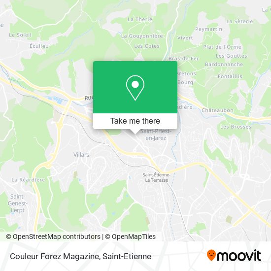 Couleur Forez Magazine map