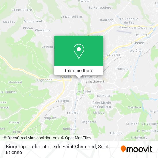 Mapa Biogroup - Laboratoire de Saint-Chamond