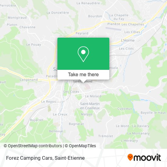 Forez Camping Cars map