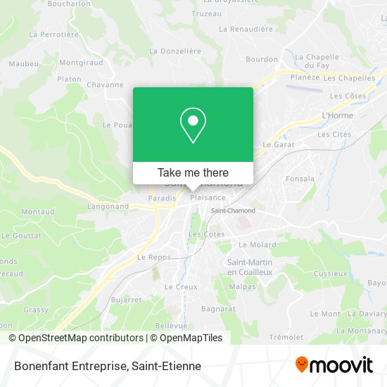 Bonenfant Entreprise map