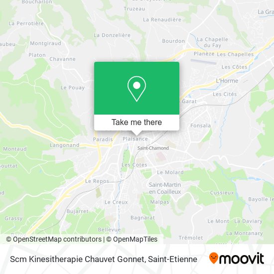 Scm Kinesitherapie Chauvet Gonnet map