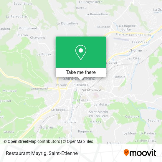 Restaurant Mayrig map