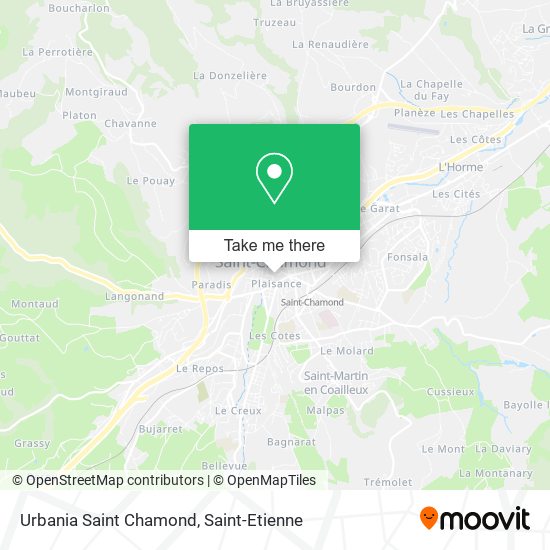 Urbania Saint Chamond map