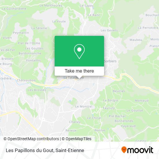 Les Papillons du Gout map