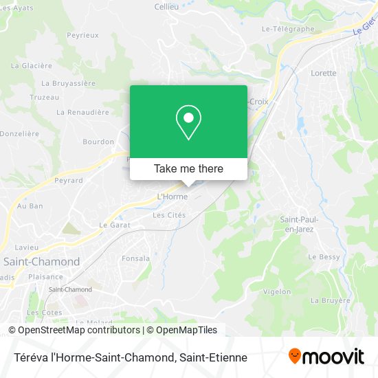 Téréva l'Horme-Saint-Chamond map