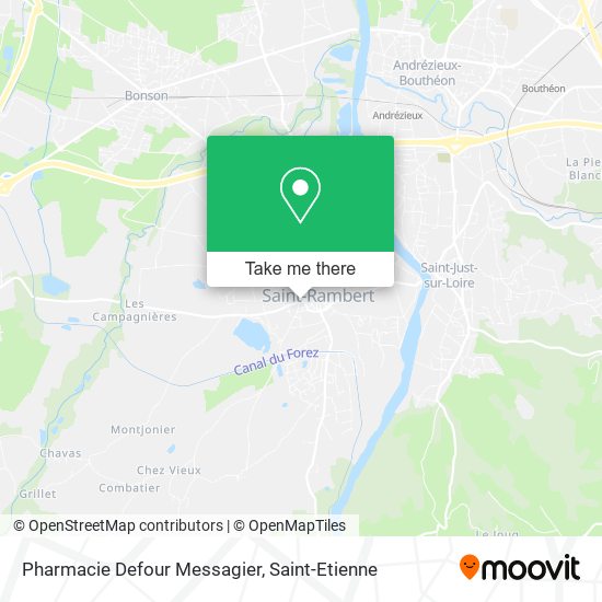 Pharmacie Defour Messagier map