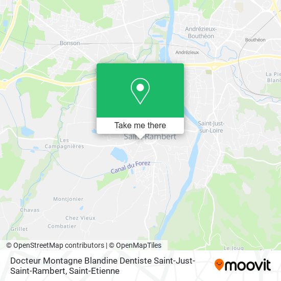 Docteur Montagne Blandine Dentiste Saint-Just-Saint-Rambert map