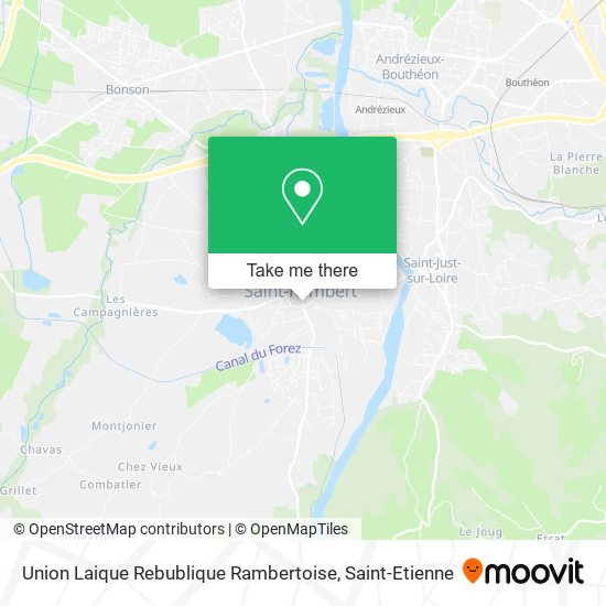 Mapa Union Laique Rebublique Rambertoise