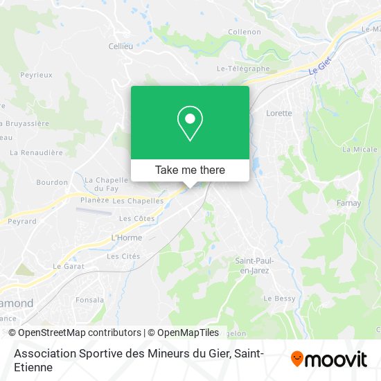 Association Sportive des Mineurs du Gier map