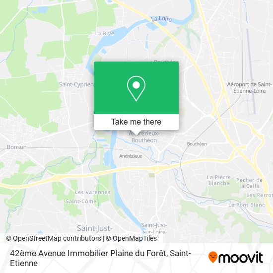 42ème Avenue Immobilier Plaine du Forêt map