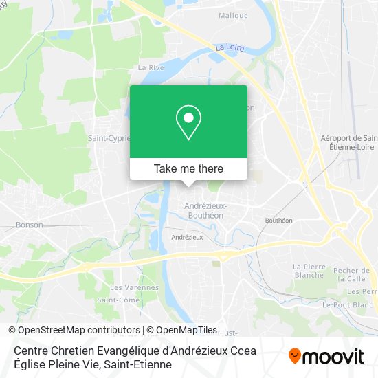 Centre Chretien Evangélique d'Andrézieux Ccea Église Pleine Vie map