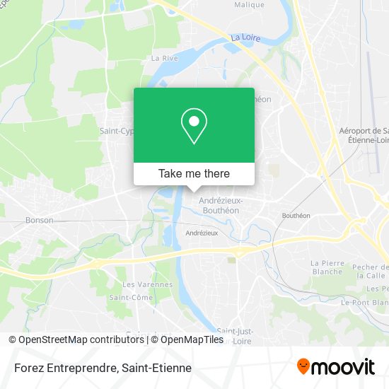 Forez Entreprendre map