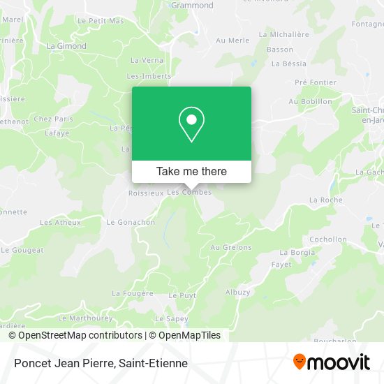 Poncet Jean Pierre map