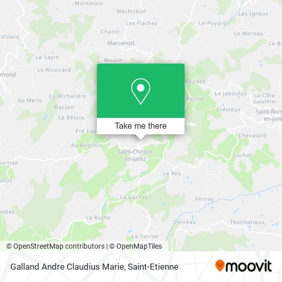 Galland Andre Claudius Marie map