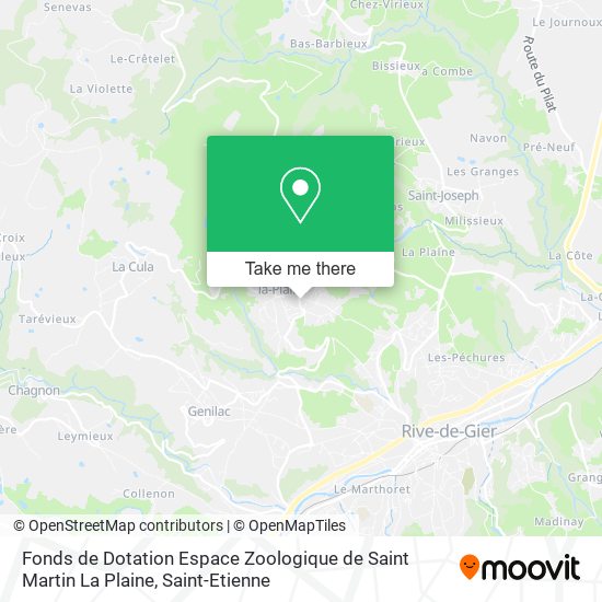 Fonds de Dotation Espace Zoologique de Saint Martin La Plaine map