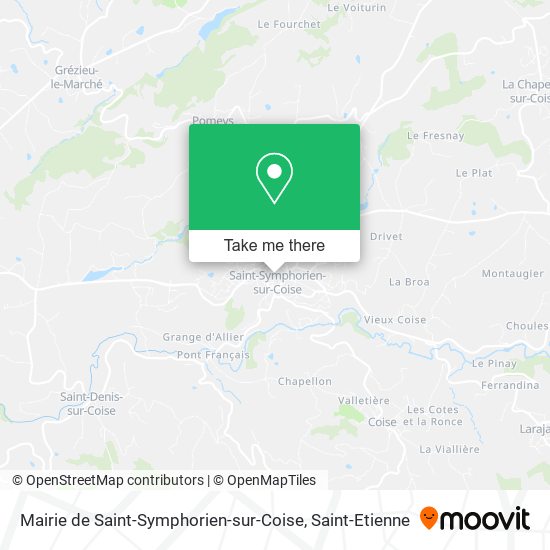 Mapa Mairie de Saint-Symphorien-sur-Coise