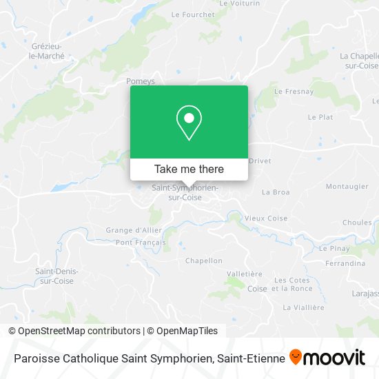Paroisse Catholique Saint Symphorien map