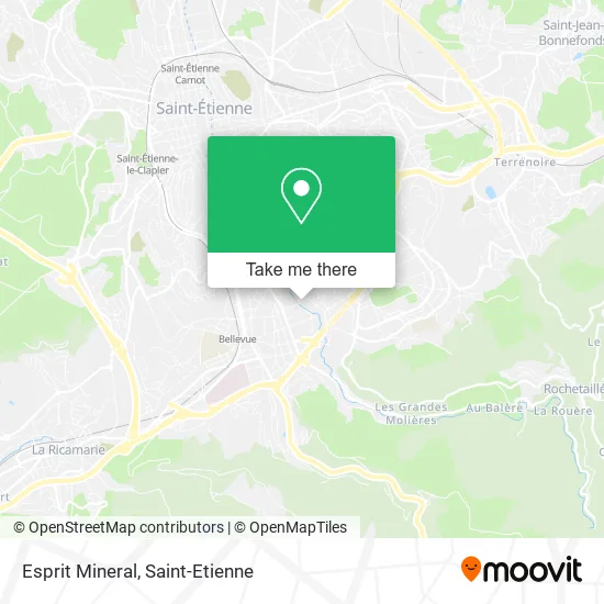Esprit Mineral map