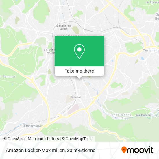 Mapa Amazon Locker-Maximilien