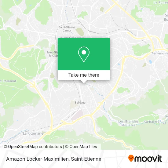 Amazon Locker-Maximilien map