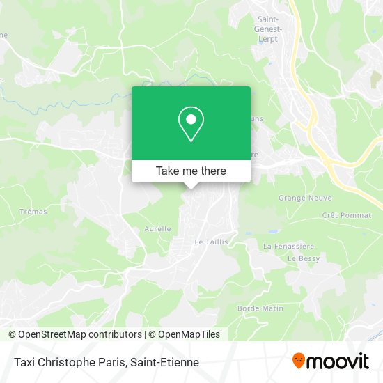 Taxi Christophe Paris map
