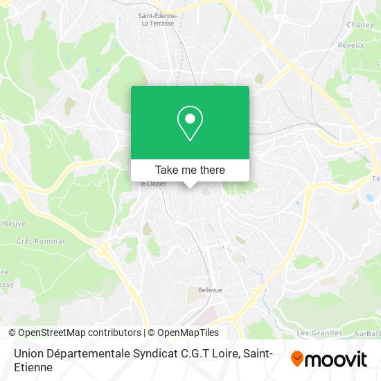 Union Départementale Syndicat C.G.T Loire map