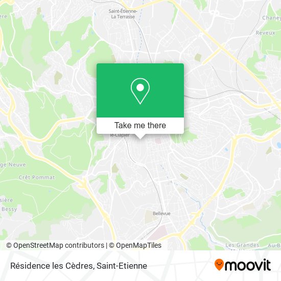Résidence les Cèdres map