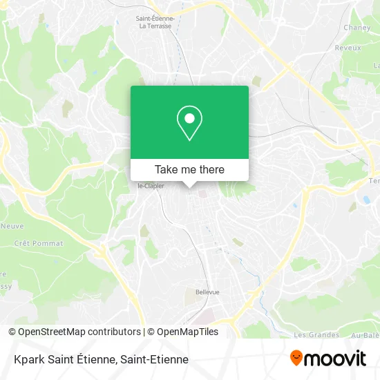 Kpark Saint Étienne map