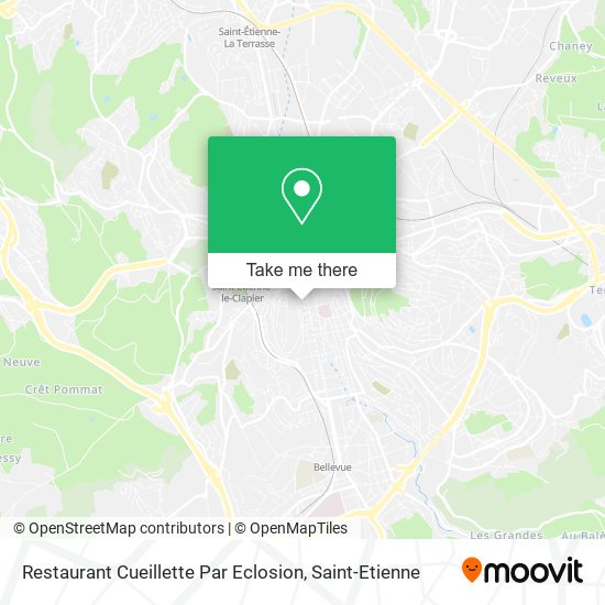 Restaurant Cueillette Par Eclosion map