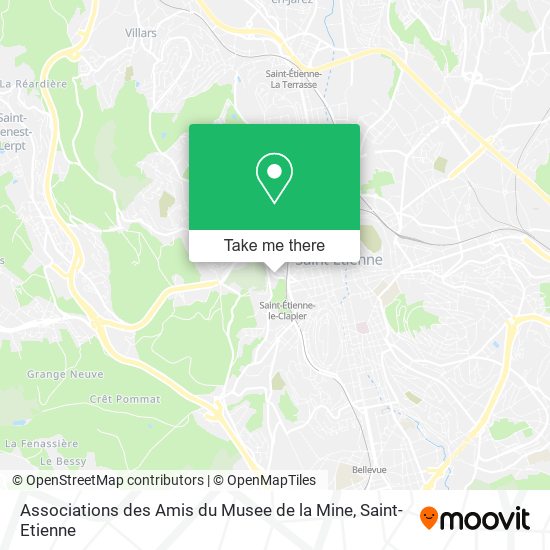 Mapa Associations des Amis du Musee de la Mine