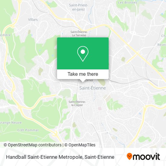 Handball Saint-Etienne Metropole map
