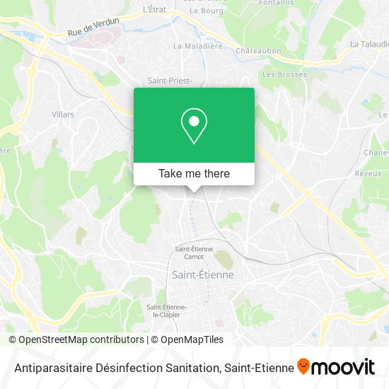 Antiparasitaire Désinfection Sanitation map