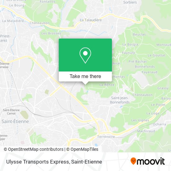 Mapa Ulysse Transports Express