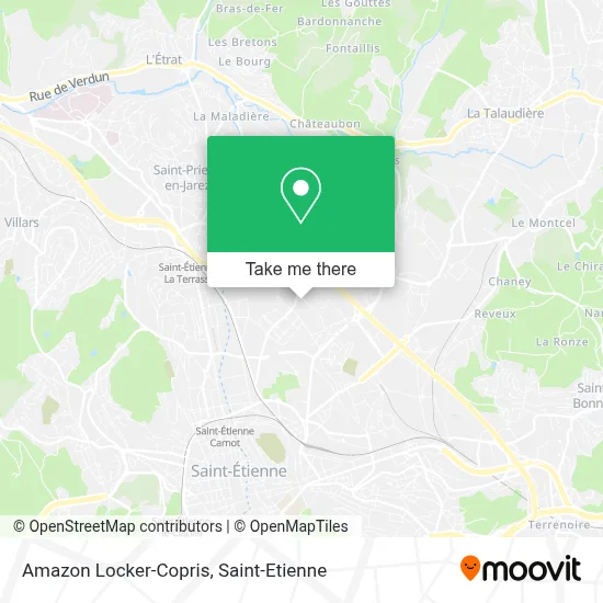 Amazon Locker-Copris map