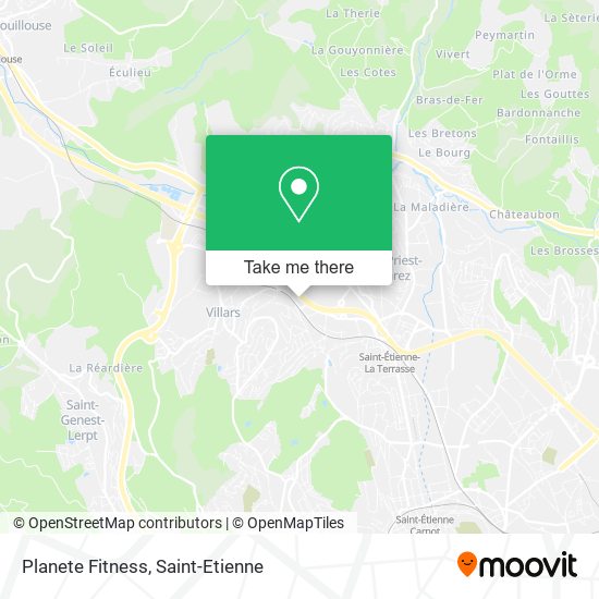 Planete Fitness map