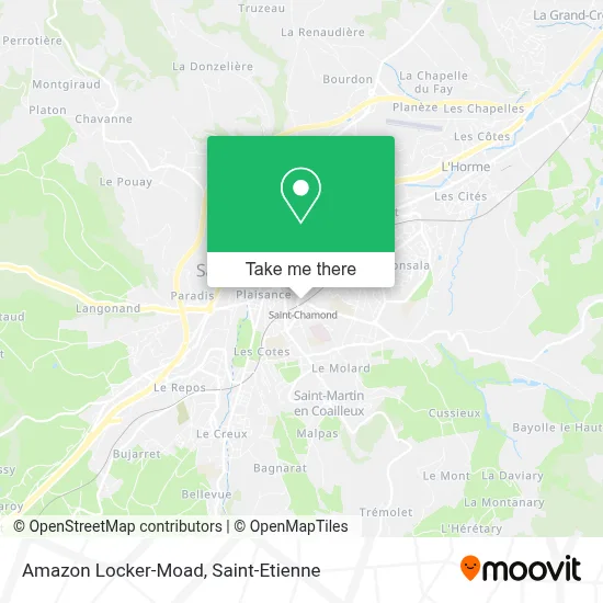 Amazon Locker-Moad map