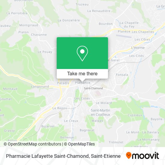 Pharmacie Lafayette Saint-Chamond map