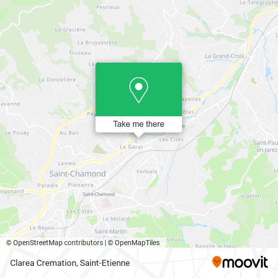 Clarea Cremation map