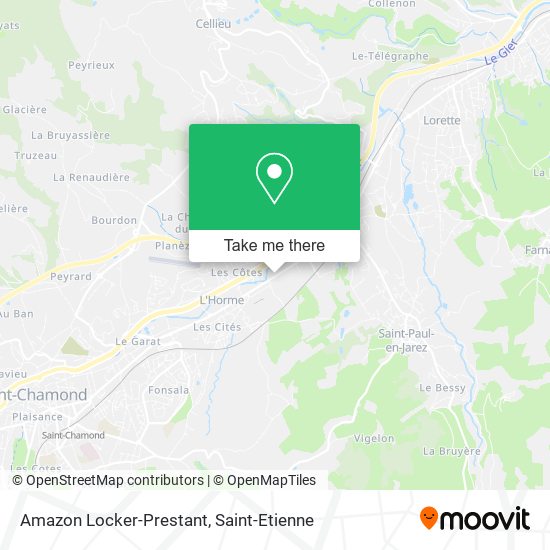 Amazon Locker-Prestant map