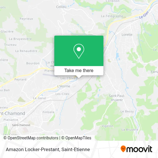 Amazon Locker-Prestant map