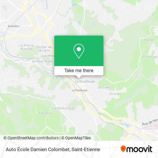 Mapa Auto École Damien Colombet