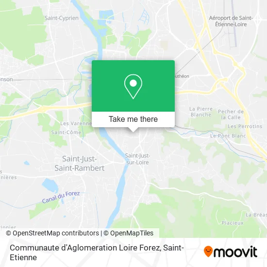 Communaute d'Aglomeration Loire Forez map