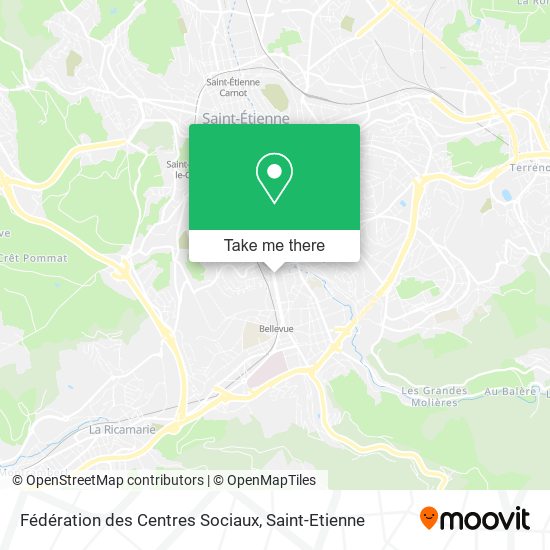Fédération des Centres Sociaux map