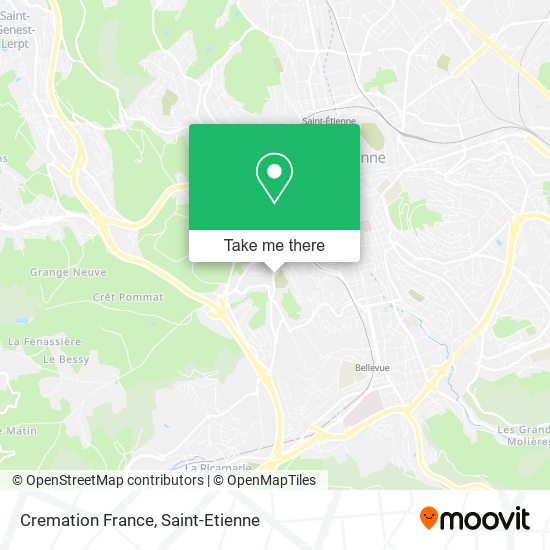 Mapa Cremation France